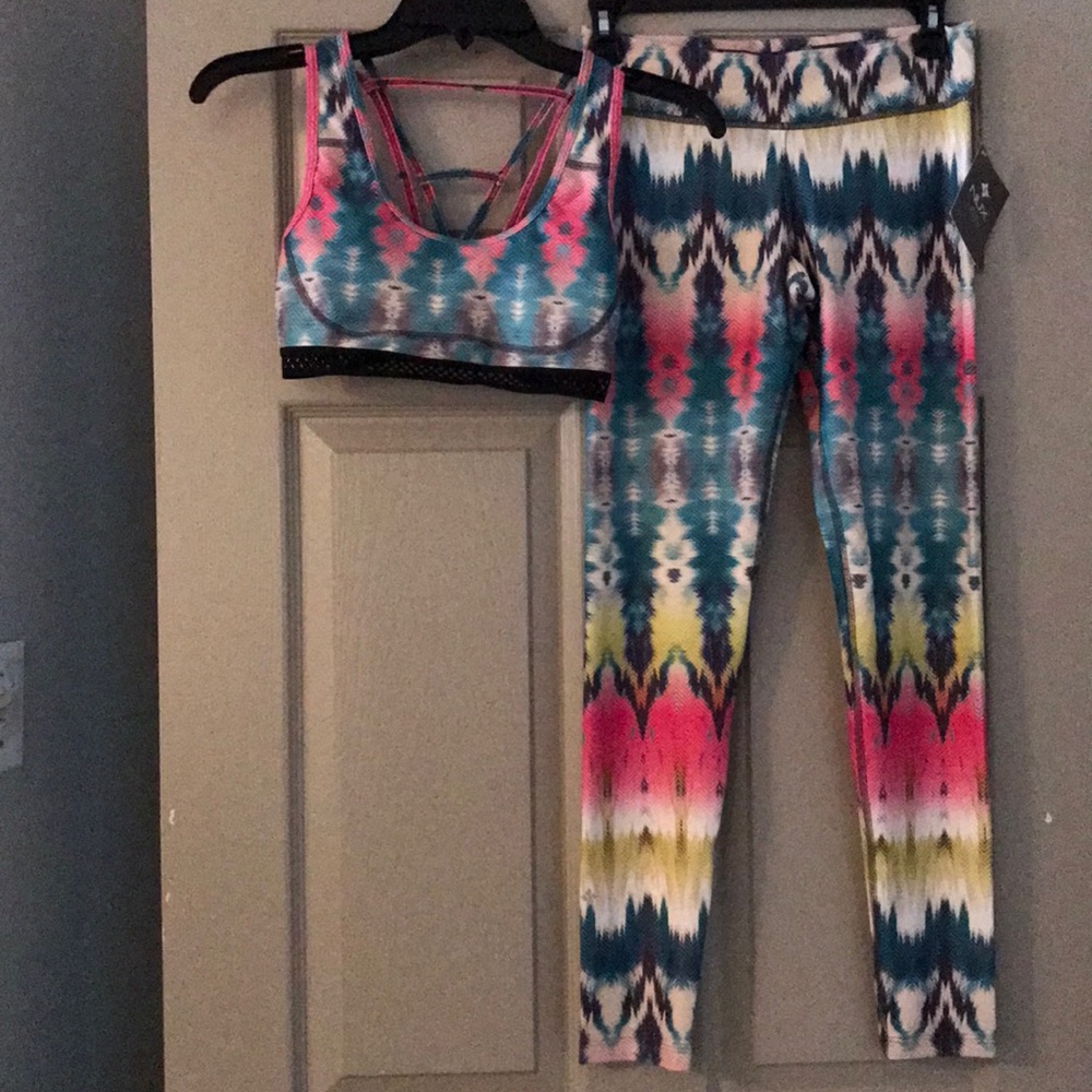 Nux leggings and bra top